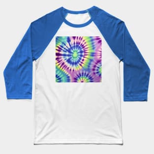 AI tie dye, purple and blue Baseball T-Shirt